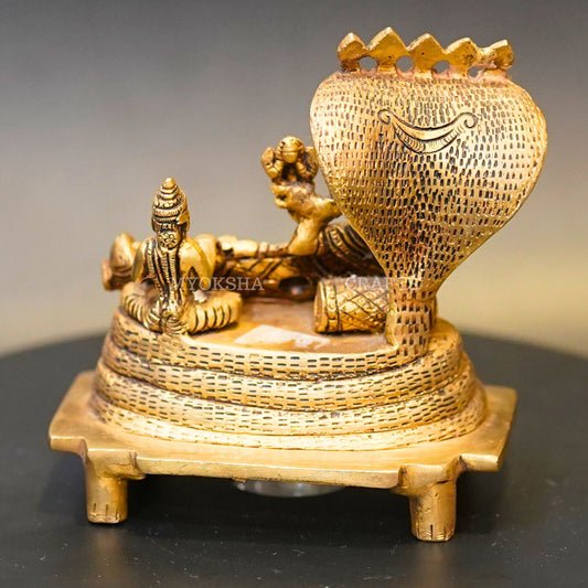 Brass Anantha Shayana Vishnu Idol - Swadesiicart