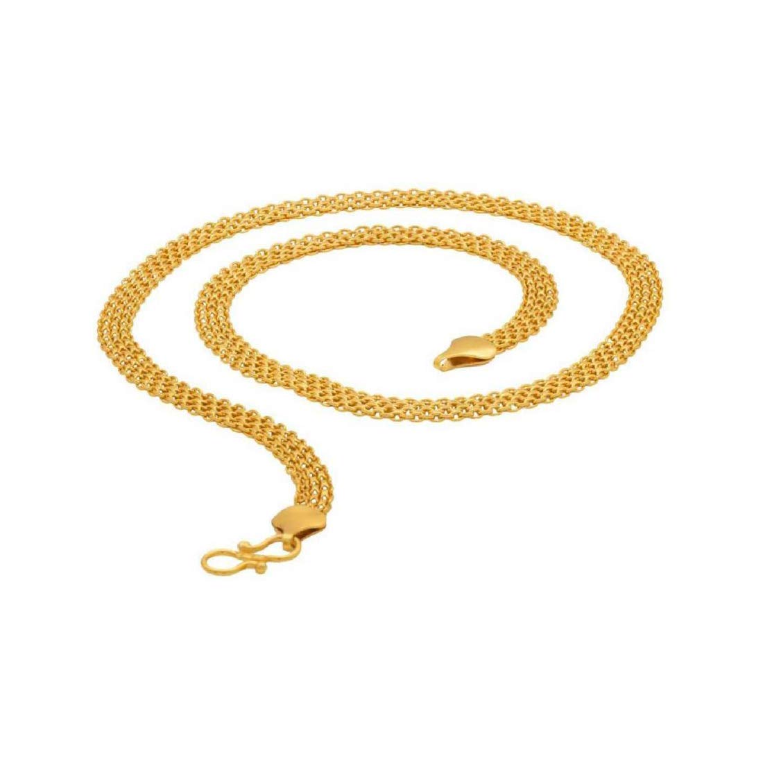 Gold-Polished Alloy Classic Unisex Chain - The Pari | Swadesiicart