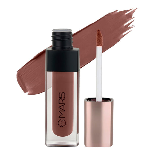 MARS Cosmetics Popstar Non Drying Liquid Mousse Lipstick - 27 Flirty Mocha - Swadesiicart