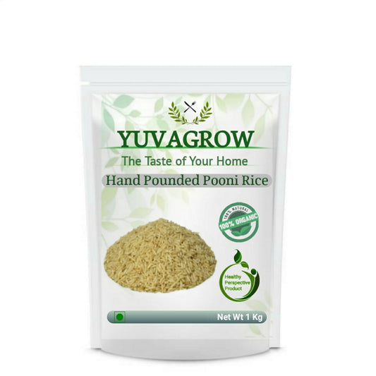 Yuvagrow Hand Pounded Pooni Rice - YUVAGROW