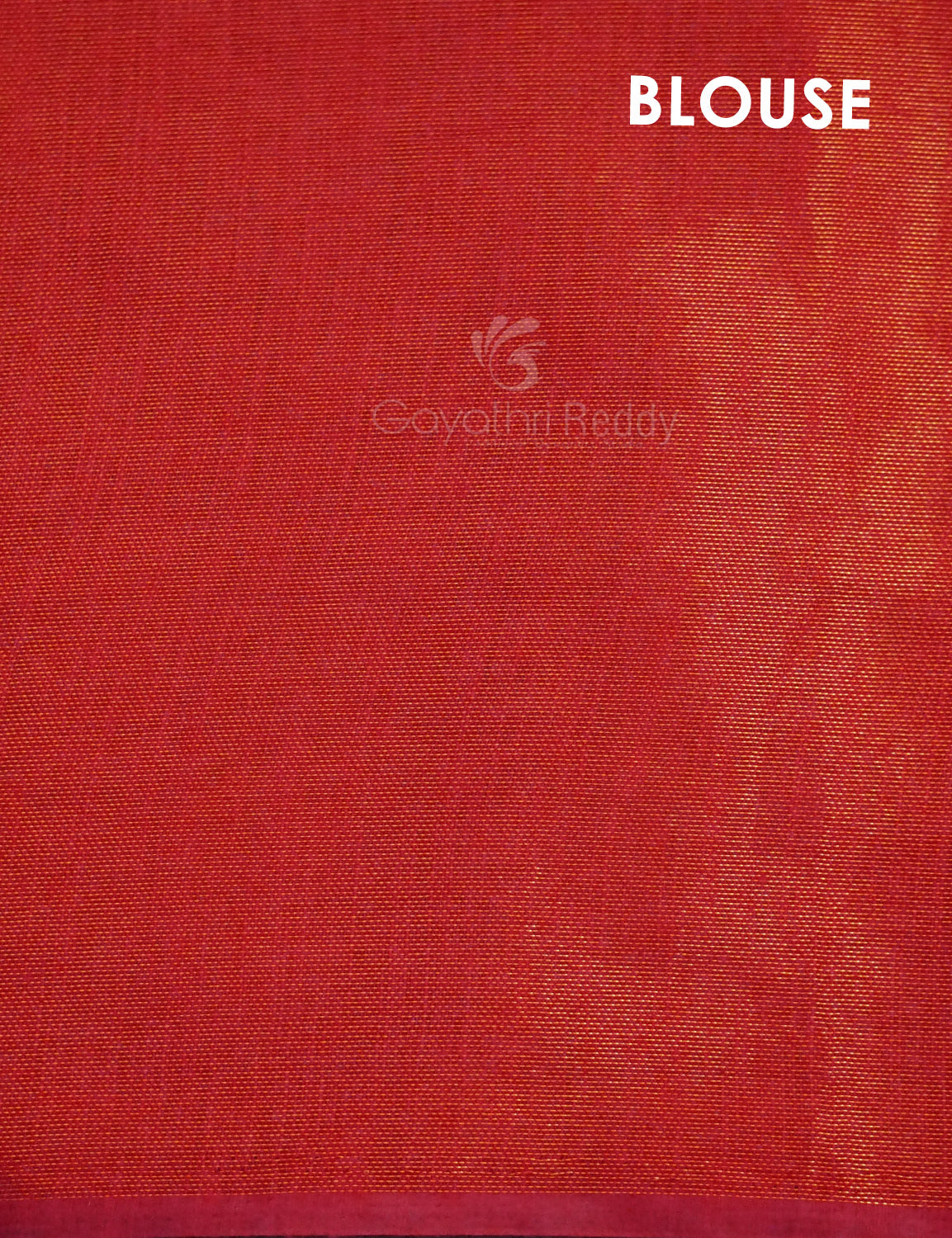 Sea Blue Colour With Tomato Red Blouse Cotton Brasso Saree By Gayathri Reddy Designer Studio | Swadesiicart