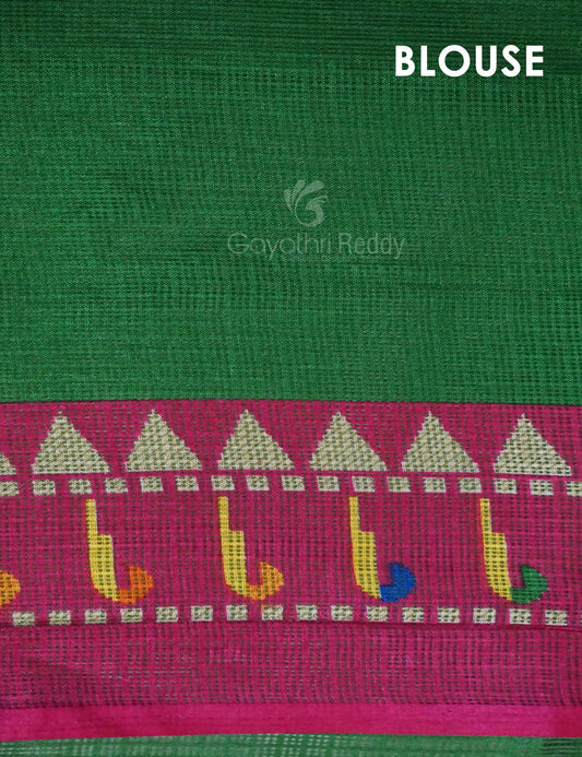 Maroon Green Colour With All Over Buttes Semi Silk Kota Saree By Gayathri Reddy Designer Studio | Swadesiicart
