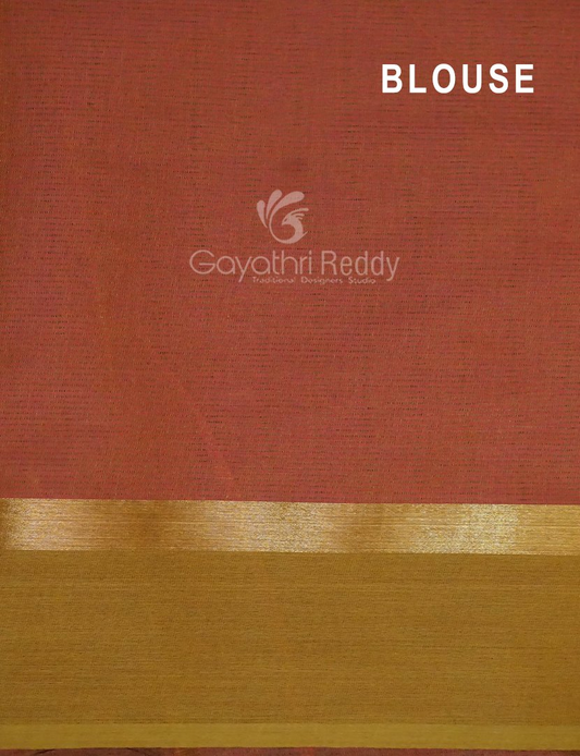 Dual Shades of Pinkish Pure Mangalgiri Cotton By Gayathri Reddy Designer Studio | Swadesiicart