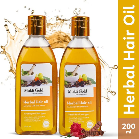 Axiom Mukti Gold Herbal Hair Oil - Swadesiicart