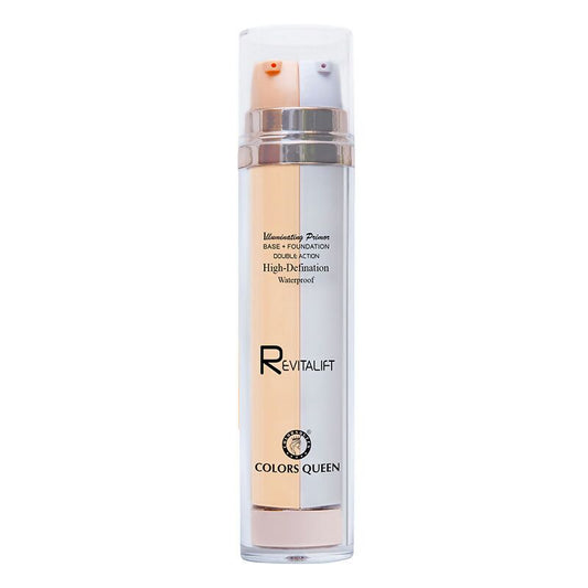 Colors Queen Revitalift Illuminating Primer Base + Foundation - 03 Sheer Ivory | Swadesiicart