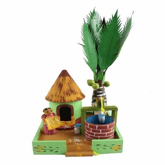 Kondapalli Hut With Tree - Swadesiicart
