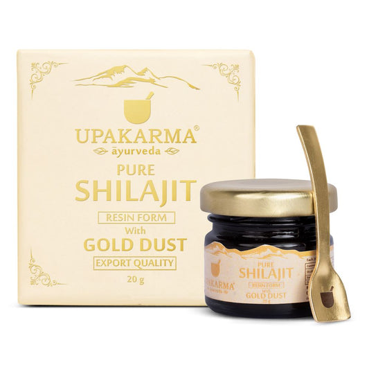 Upakarma Ayurveda Pure SJ Resin Form With Gold Dust - UPAKARMA AYURVEDA