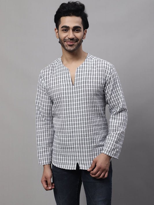 Even Apparels Multi Pure Cotton Open Neck Kurta | Swadesiicart