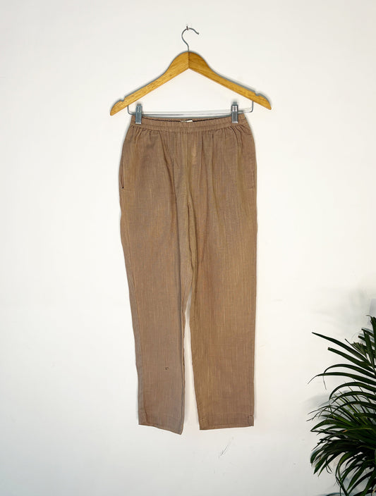 trueBrowns Cotton Pink Pant | Swadesiicart