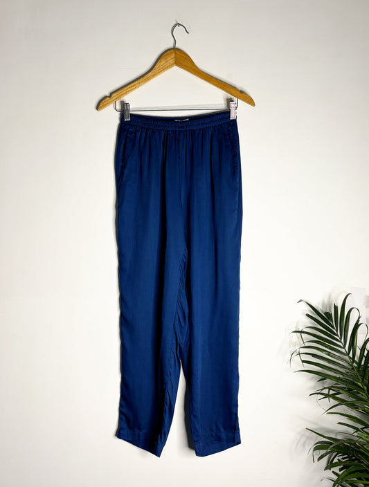 trueBrowns Blue Pant | Swadesiicart