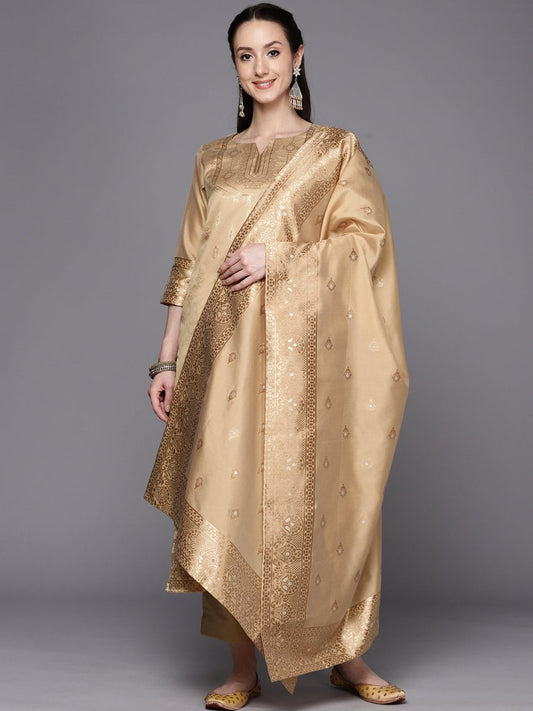 Ahalyaa Woven Design Ethnic Motifs Unstitched Dress Material | Swadesiicart