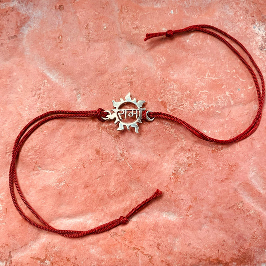 trueBrowns 925 Sterling Silver Ram Thread Rakhi | Swadesiicart