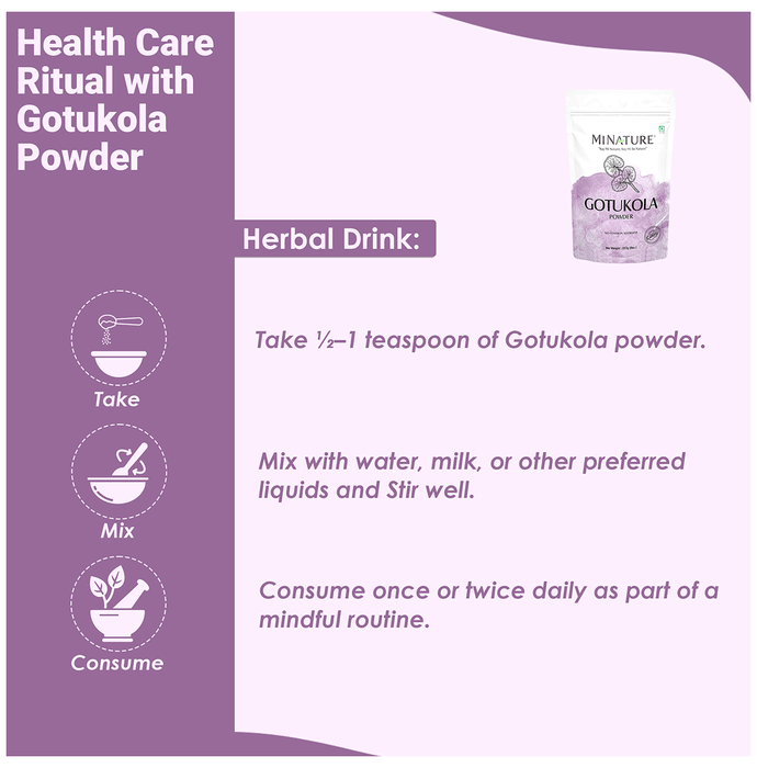 Minature Gotukola Organic Powder | Swadesiicart