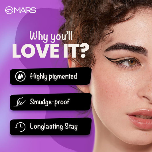 MARS Cosmetics Eyelove Multi Pods Eyeliner - Black - Swadesiicart