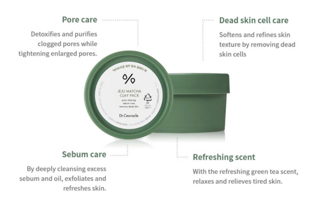 Dr.Ceuracle Jeju Matcha Clay Pack | Swadesiicart
