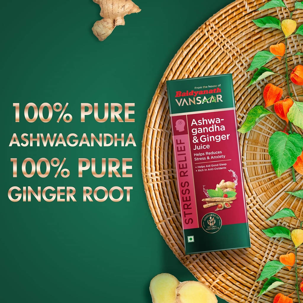 Baidyanath Vansaar Ashwagandha & Ginger Juice | Swadesiicart