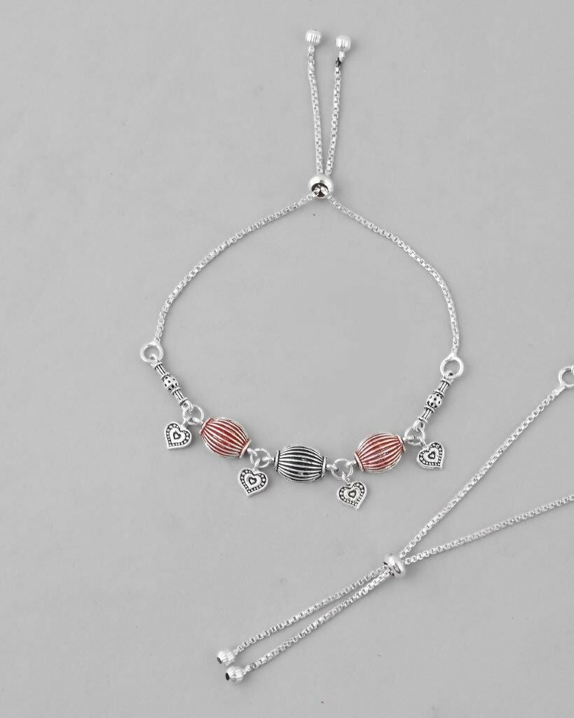 VOJ Set of 2 Traditional Done Shapped Designer Anklet - Swadesiicart