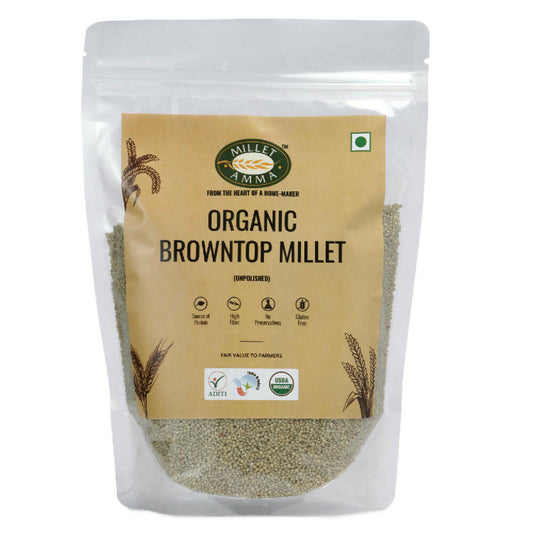 Millet Amma Organic Browntop Millet Grains - Millet Amma urban Monk pvt Ltd