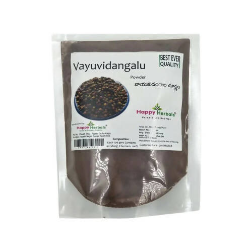 Happy Herbals Vayuvindangalu Powder | Swadesiicart