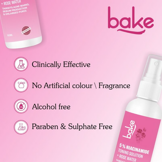 Bake 5% Niacinamide Toning Solution | Swadesiicart