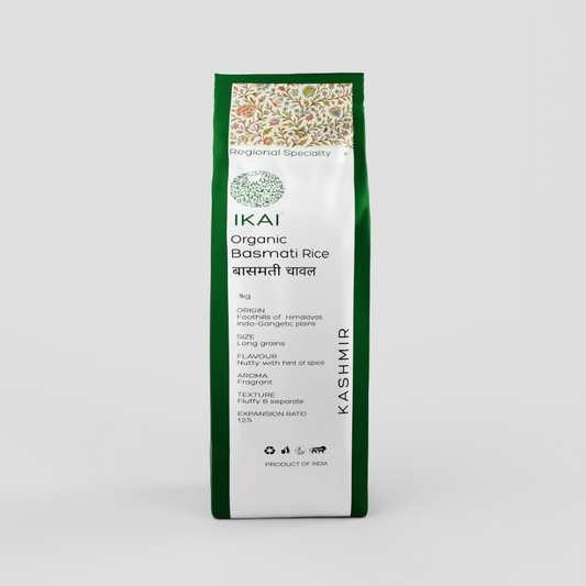 IKAI Organic Basmati Rice (Long Grain) - Swadesiicart
