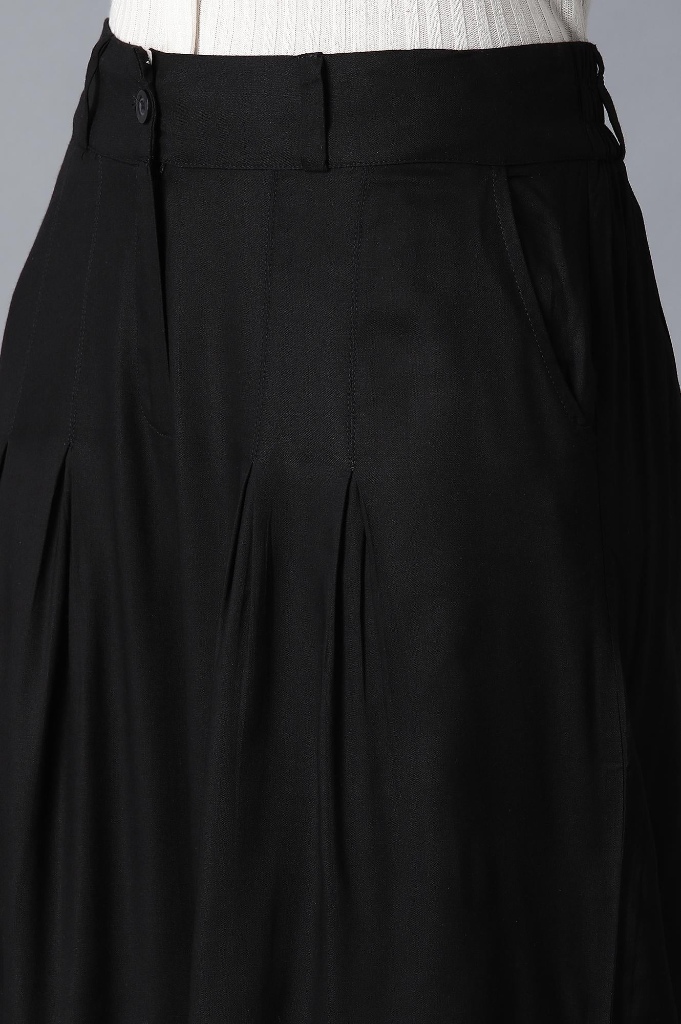 W for Woman Black Tailored Volume Pants