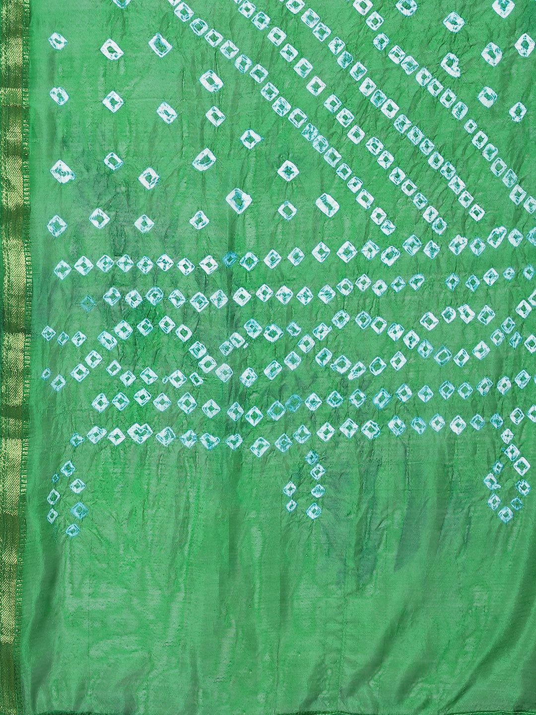 Juniper Women Green Shantoon Bandhani Na Dupatta | Swadesiicart