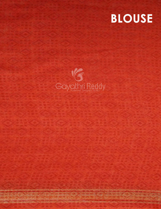 Shades of Parrot Green Bandhni Design Semi Chanderi Saree By Gayathri Reddy Designer Studio | Swadesiicart