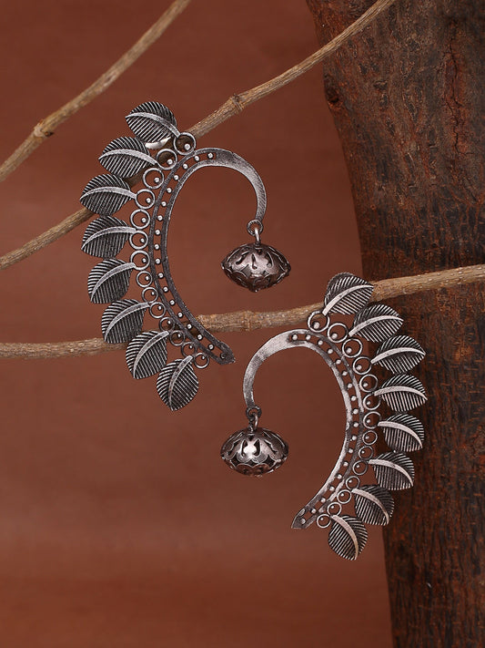 Shoshaa Silver-Plated Contemporary Ear Cuff | Swadesiicart