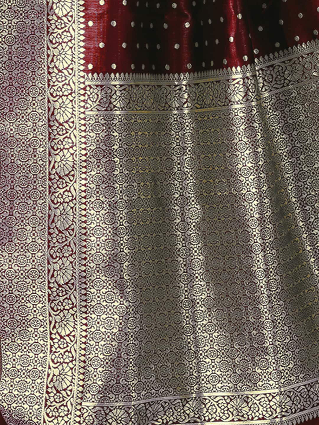 Kalini Ethnic Motifs Zari Art Silk Banarasi Saree | Swadesiicart