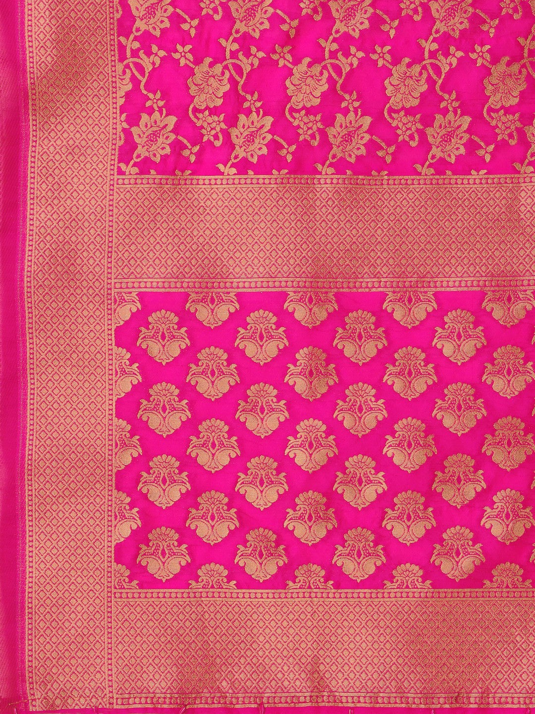 Lorenvalley Fashion Purple Brocade Fabric Lehenga & Unstitched Blouse With Dupatta | Swadesiicart