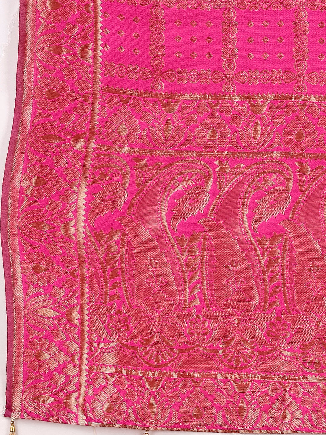 Lorenvalley Fashion Blue & Pink Semi-Stitched Lehenga & Unstitched Blouse With Dupatta | Swadesiicart