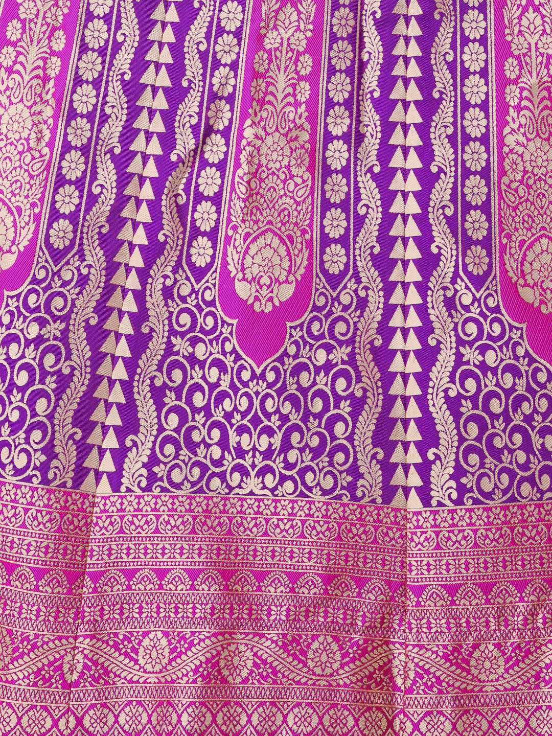 Lorenvalley Fashion Purple Ready to Wear Lehenga & Unstitched Blouse With Dupatta | Swadesiicart