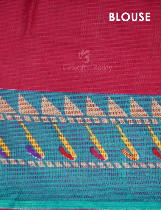 Rani Pink Colour With All Over Buttes Semi Silk Kota Saree By Gayathri Reddy Designer Studio | Swadesiicart