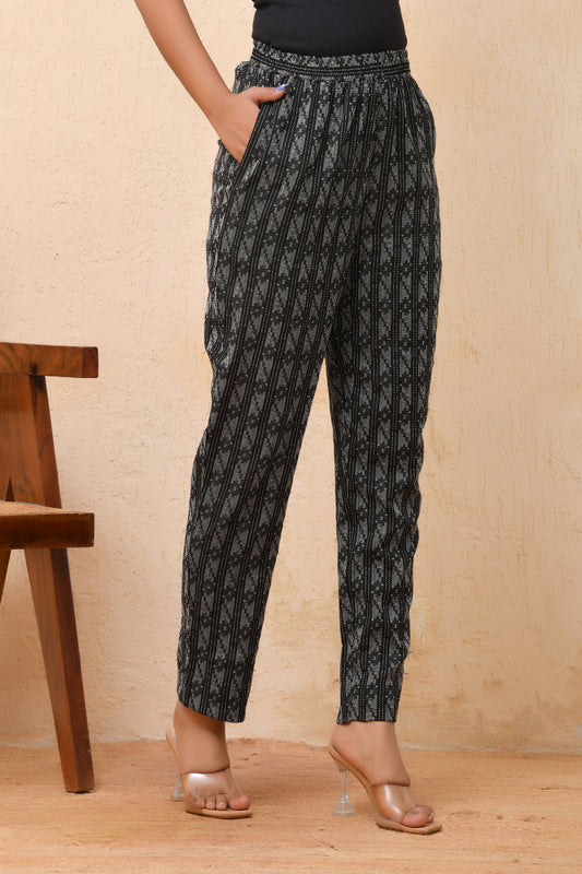 Vaasva Women Dobby Straight Pants | Swadesiicart