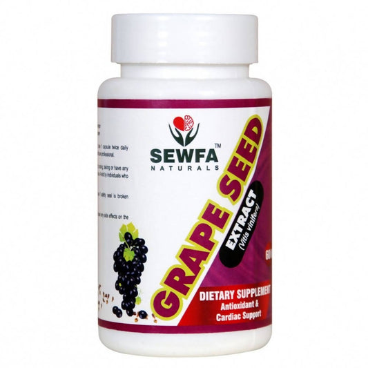 Sewfa Naturals Grape Seed Extract Capsules | Swadesiicart