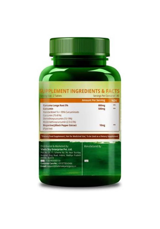 Himalayan Organics Curcumin 95% Curcumin C3 + Bioperine: