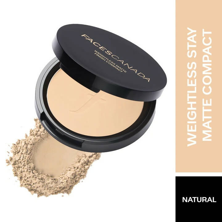 Faces Canada Weightless Stay Matte Compact SPF20-Natural 02 - Swadesiicart