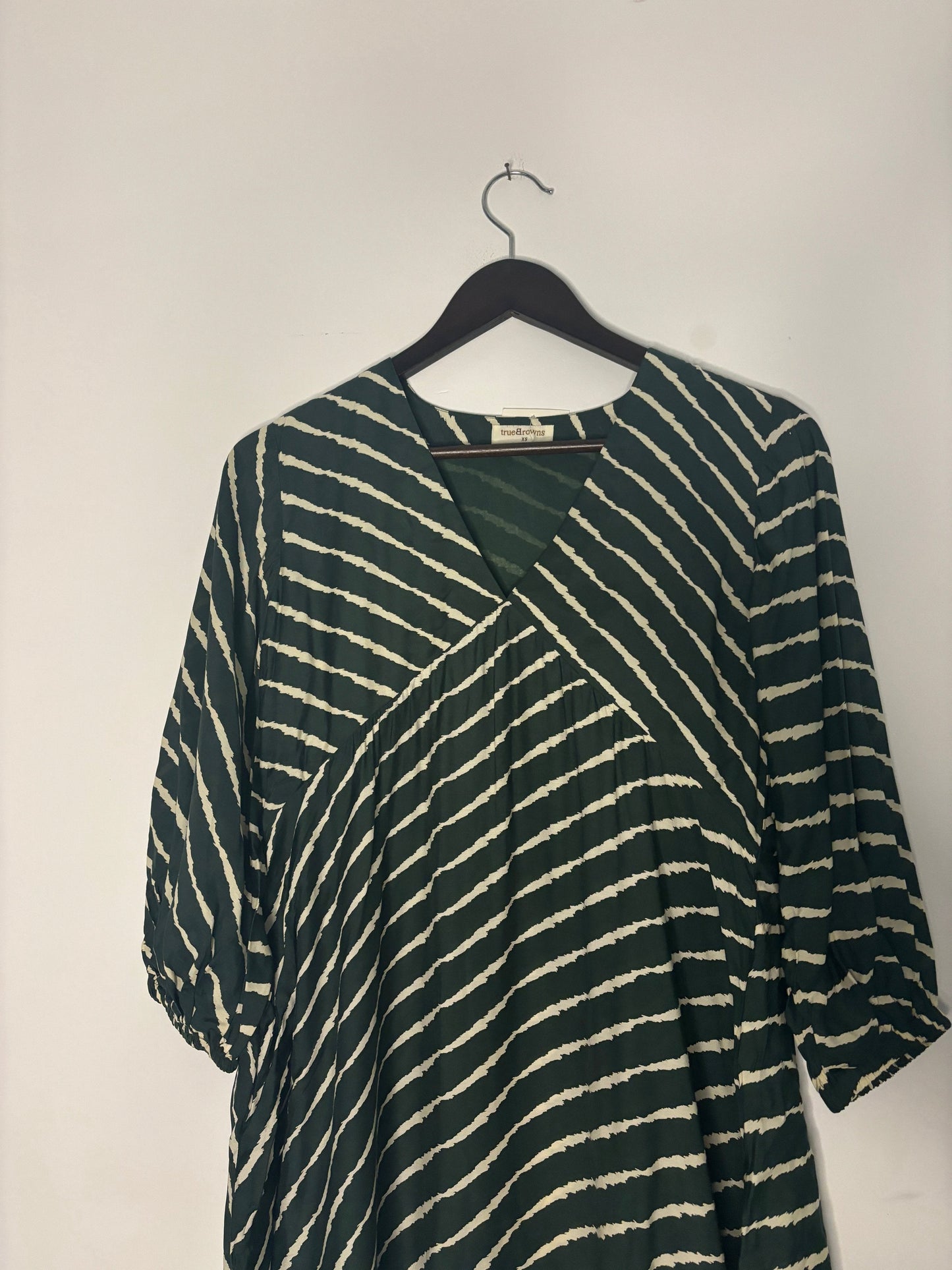 trueBrowns Green Lehariya Top | Swadesiicart