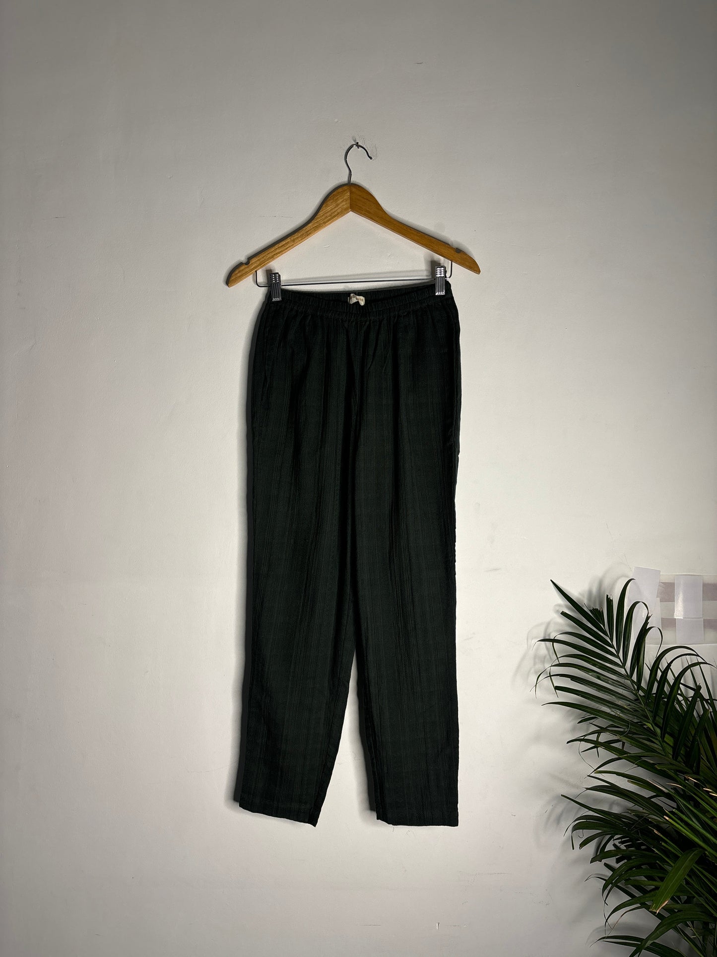 trueBrowns Green Gauze Dobby Kurta Co-ord Set - Swadesiicart