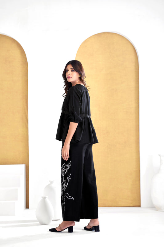 BulBul Nira Black Co-Ord Set - Swadesiicart