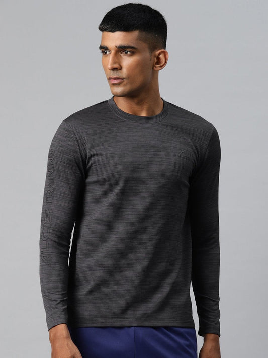 Alcis Men Typography Printed Dry Tech Slim Fit Sports T-shirt | Swadesiicart
