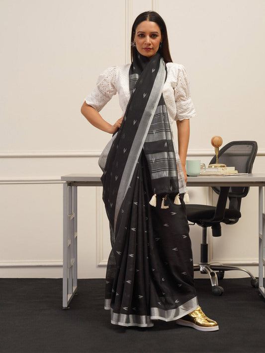 Tikhi Imli Ethnic Motifs Saree | Swadesiicart