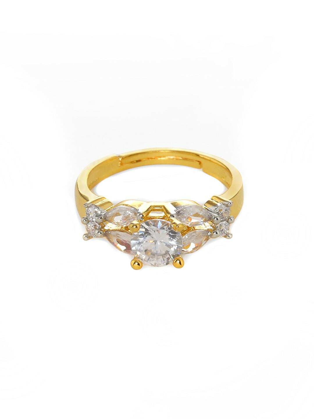 Diamond and Solitaire Ring- Ruby Raang | Swadesiicart