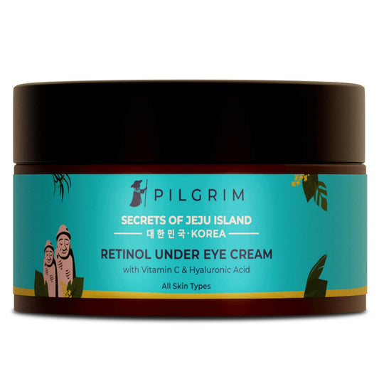 Pilgrim Korean Retinol Under Eye Cream with Vitamin C & Hyaluronic Acid For Dark Circles, Puffiness & Fine Lines - Pilgrim