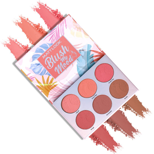 Matt Look Blush My Mood Highly Pigmented Blusher Palette - 03 Thats My Style - Swadesiicart