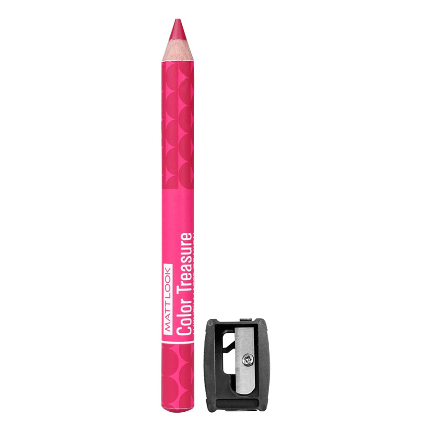 Matt Look Color Treasure Luxury Matte Lip Pencil Crayon - 08 Magenta Flash - Swadesiicart