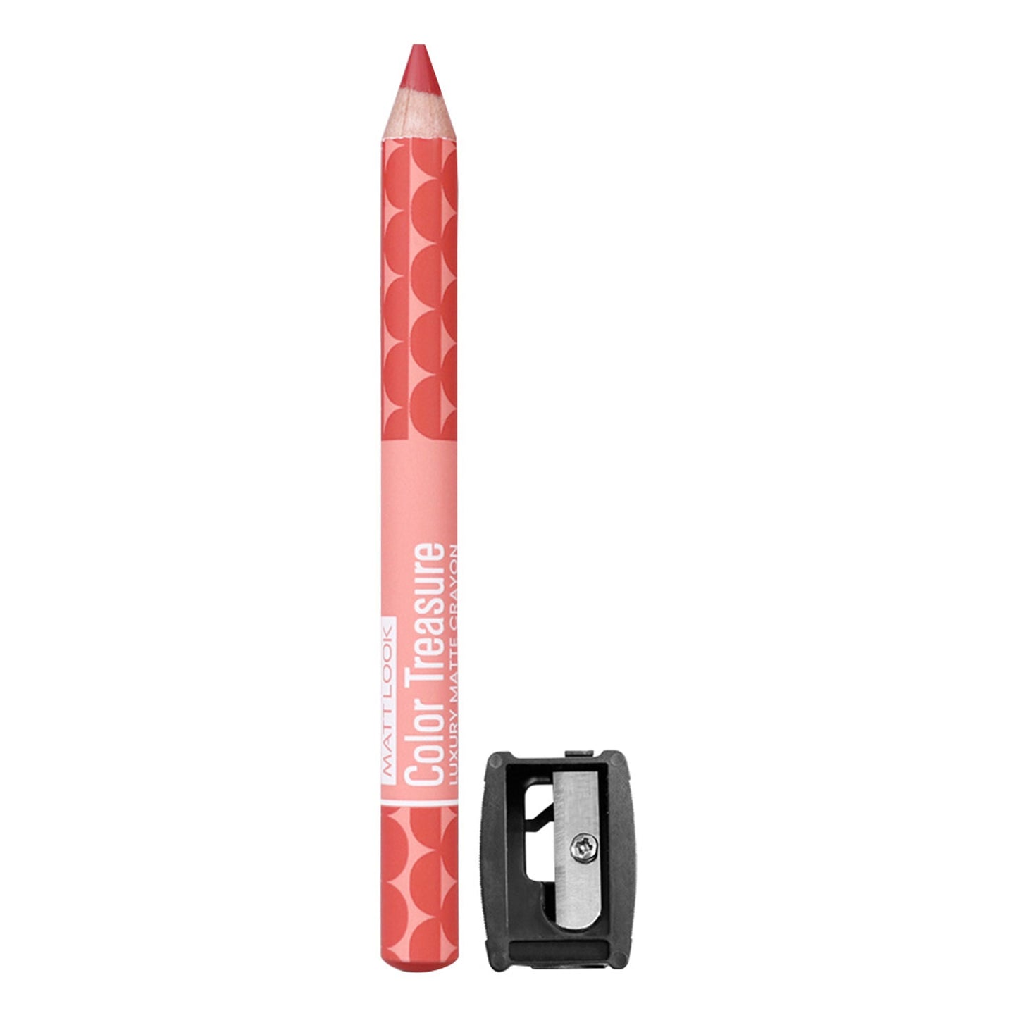Matt Look Color Treasure Luxury Matte Lip Pencil Crayon - 13 Candy Peach - Swadesiicart