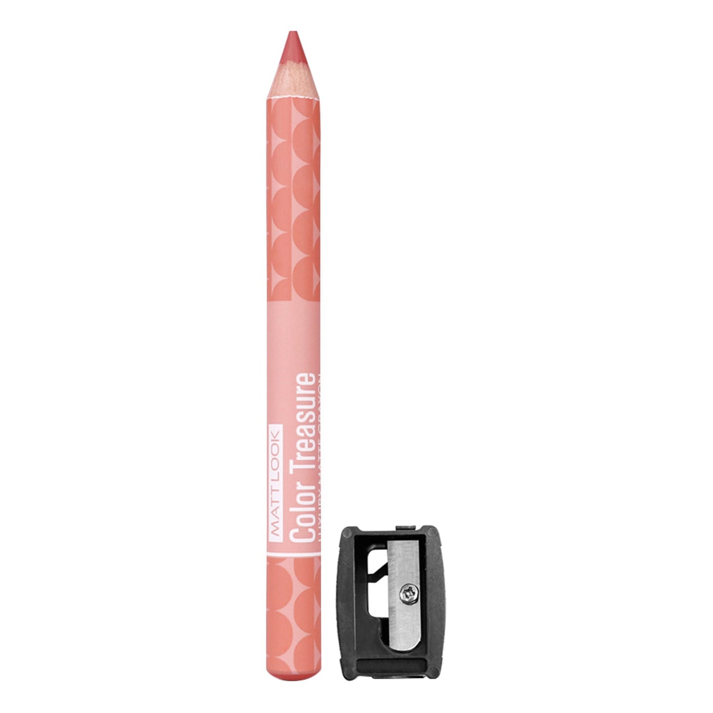 Matt Look Color Treasure Luxury Matte Lip Pencil Crayon - 14 Natural Nude - Swadesiicart