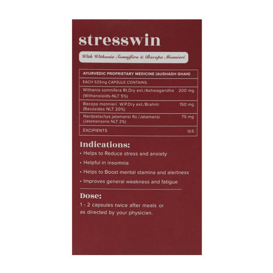 Baidyanath Jhansi Ayurvedant Stresswin Capsules | Swadesiicart